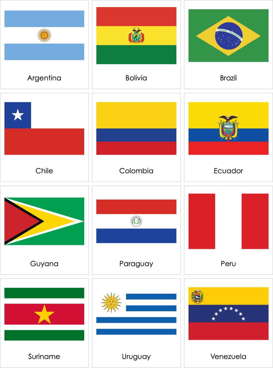 Flags of South American Countries